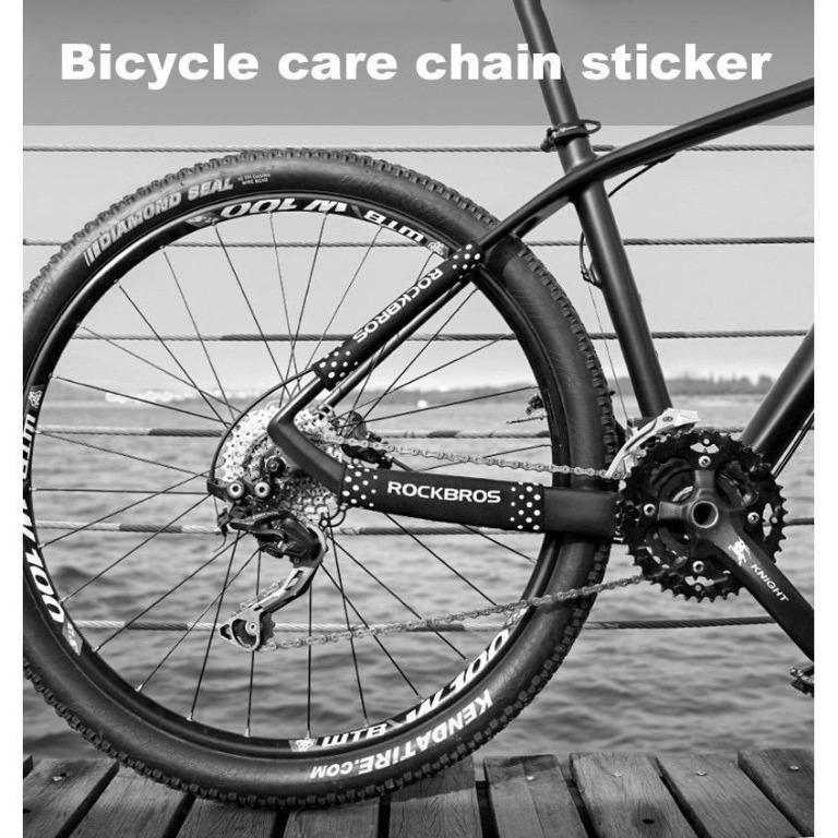 Rockbros Bike Chain Chainstay Guard Protector Stay Rear Fork Guard Cover 2PCS 