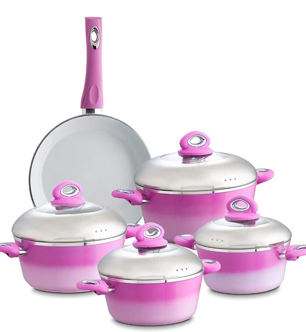 Bpa Free 4plus 1 Nonstick Pots And Pans Cookware Set Professional Grade Aluminum Cookware Home Appliances Kitchenware On Carousell Modori 純白鍋具組 燉鍋鍋蓋 modori cookware glass pot lid 22cm. carousell