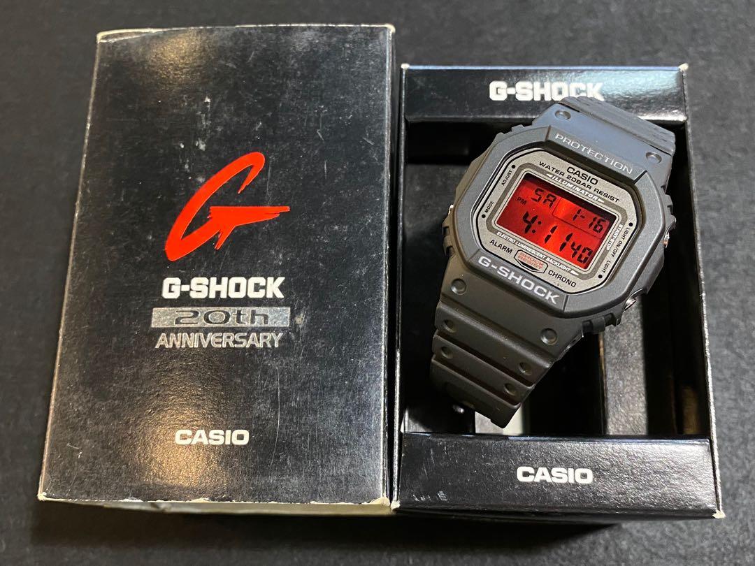 中古二手G-Shock 20th Anniversary limited edition DW-5000ML-1