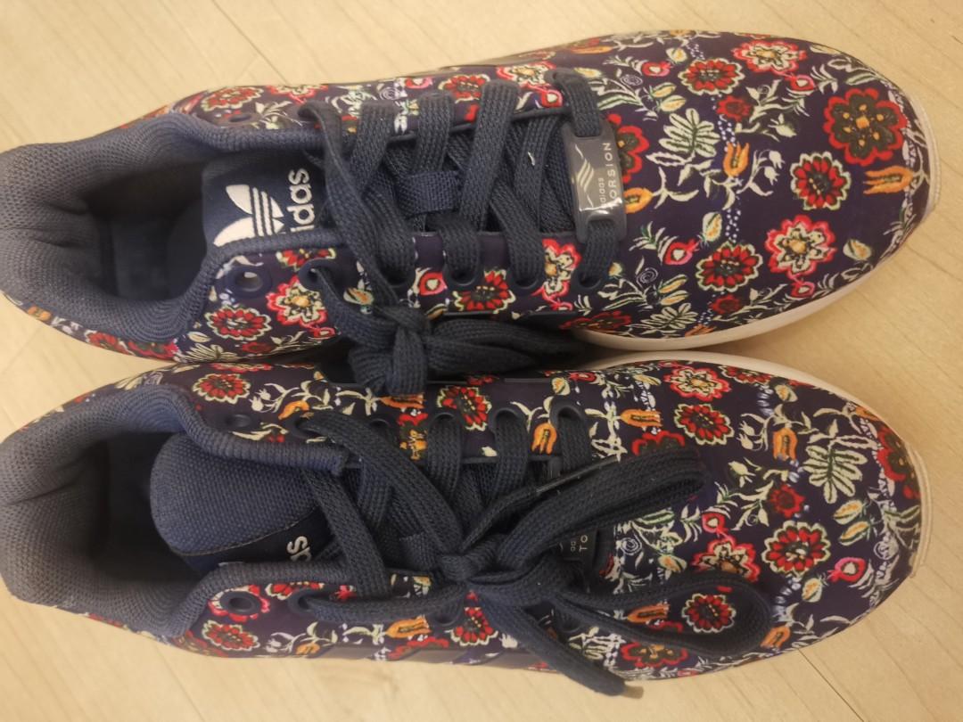 adidas gazelle silver green womens Adidas x Jeremy Scott Blue Floral High Tops  The Curatorial Dept