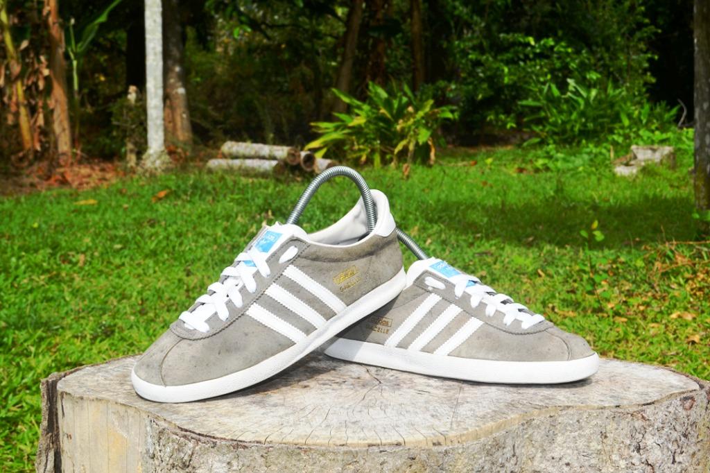 Adidas gazelle og grey suede cheap