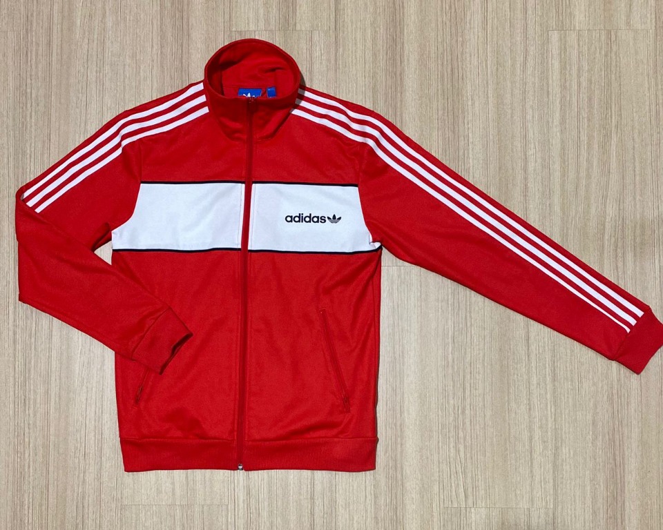 Adidas Originals Beckenbauer Track Jacket Colour Red White Size S