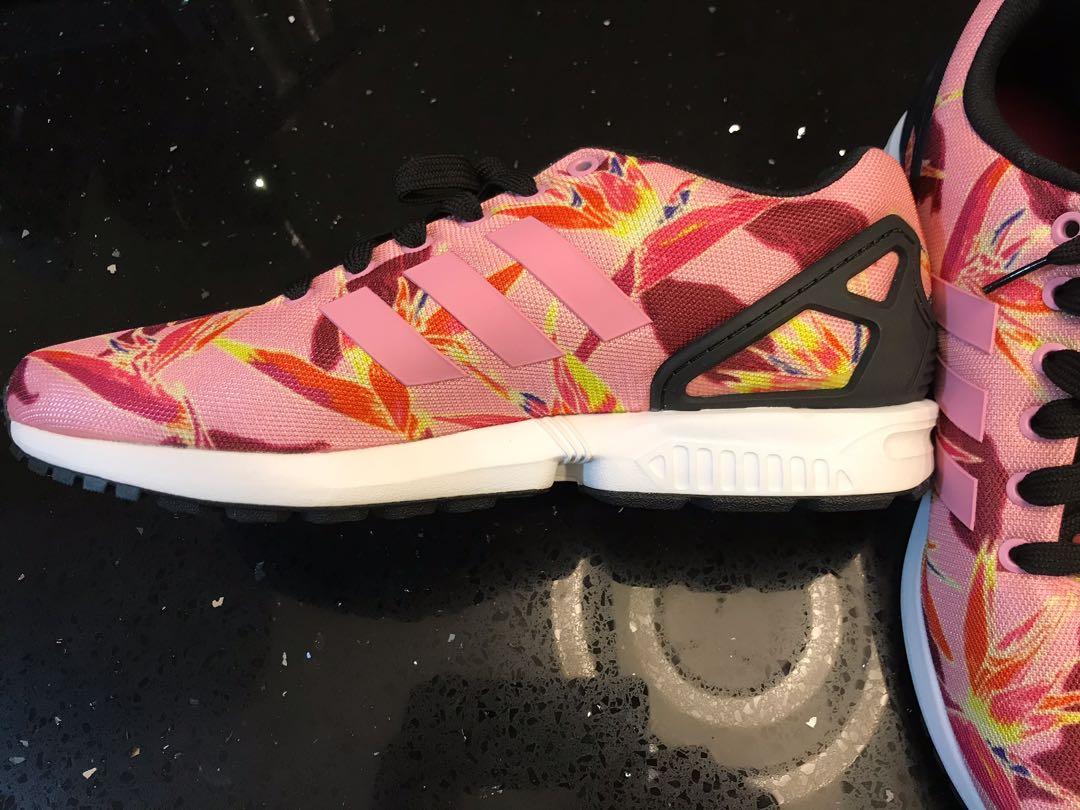 Adidas zx clearance flux pink floral