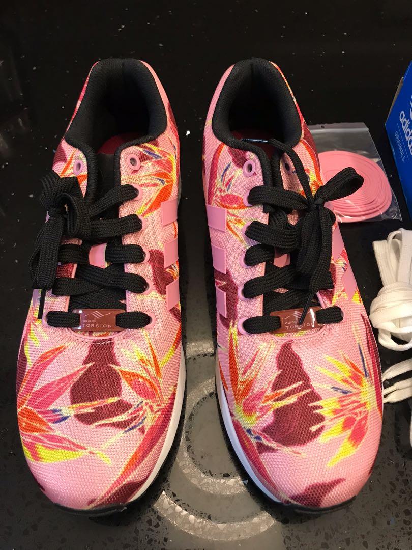 Adidas zx flux hot pink hot sale
