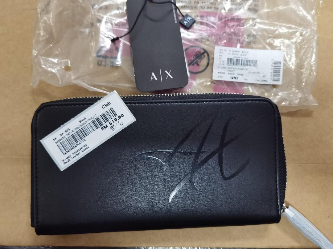Armani exchange long shop wallet