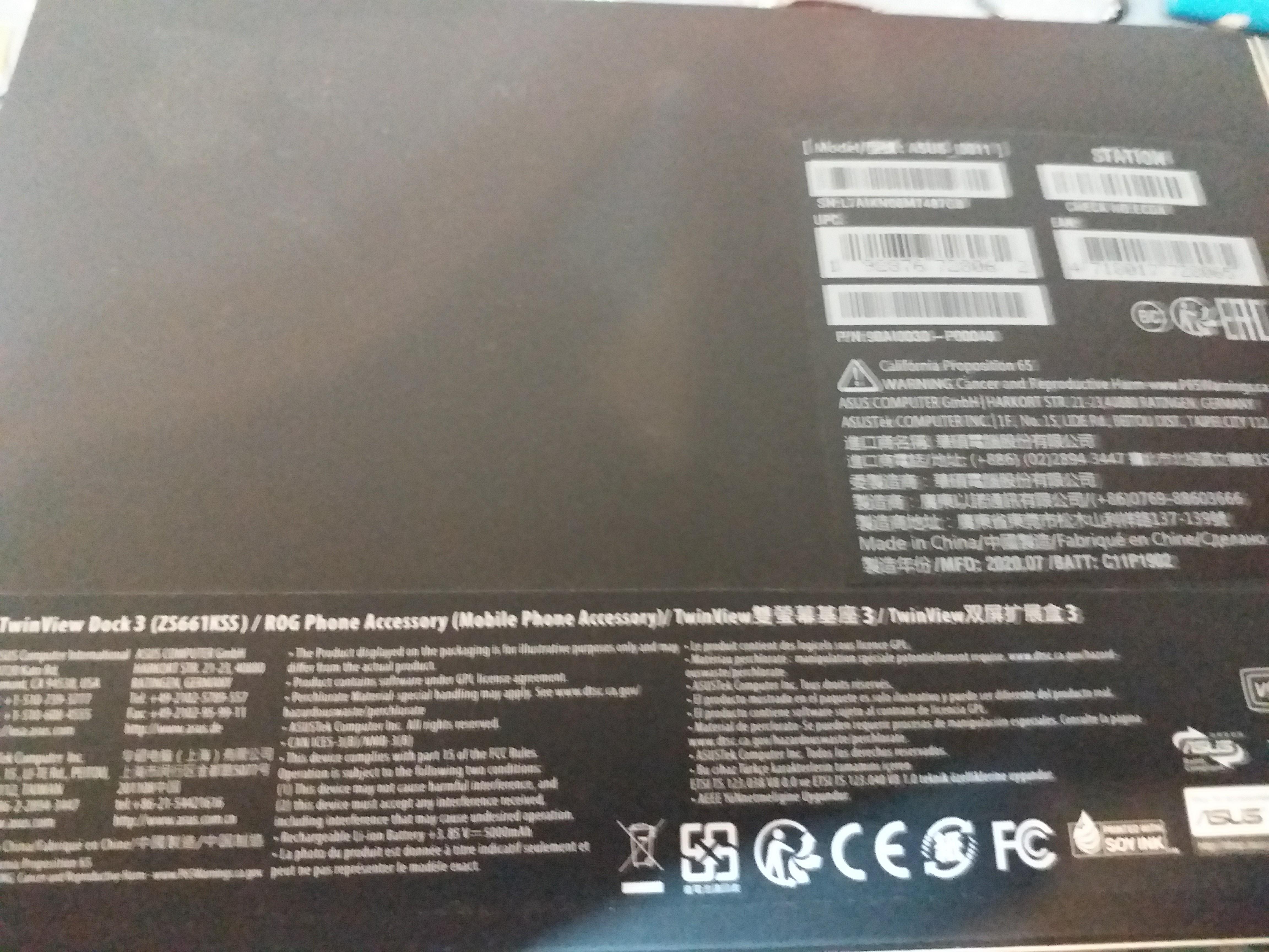 ASUS ROG TwinView Dock 3 Pour Pièce Détaché