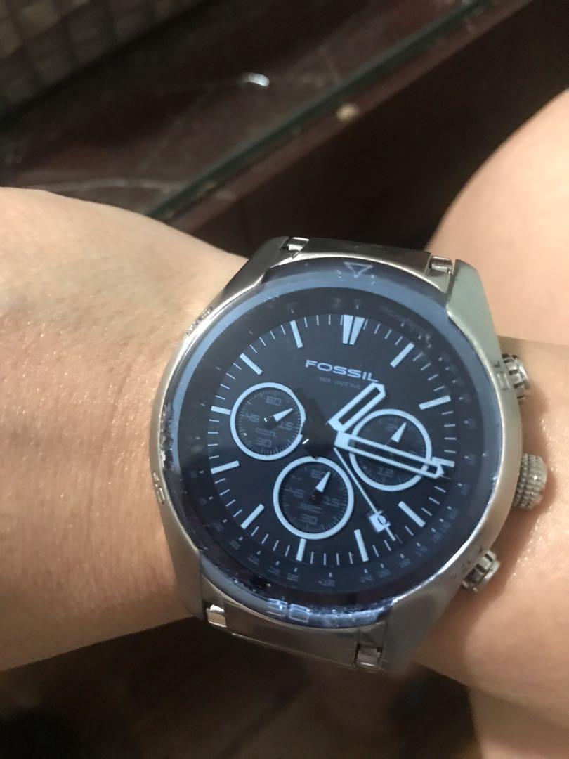 Authentic Fossil Chronograph Mens Blue