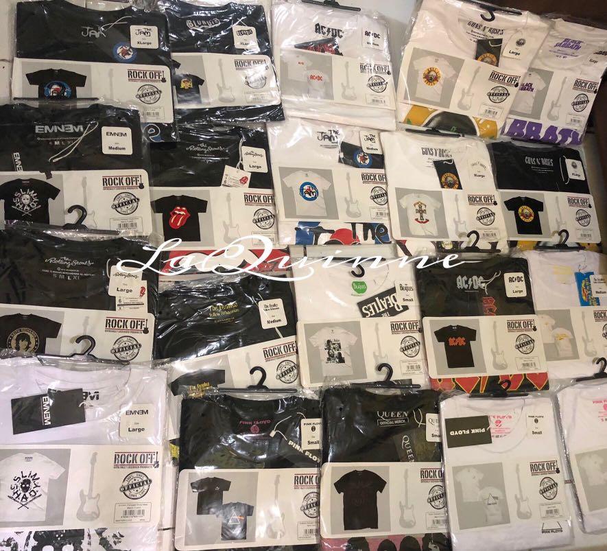 rock off band shirts