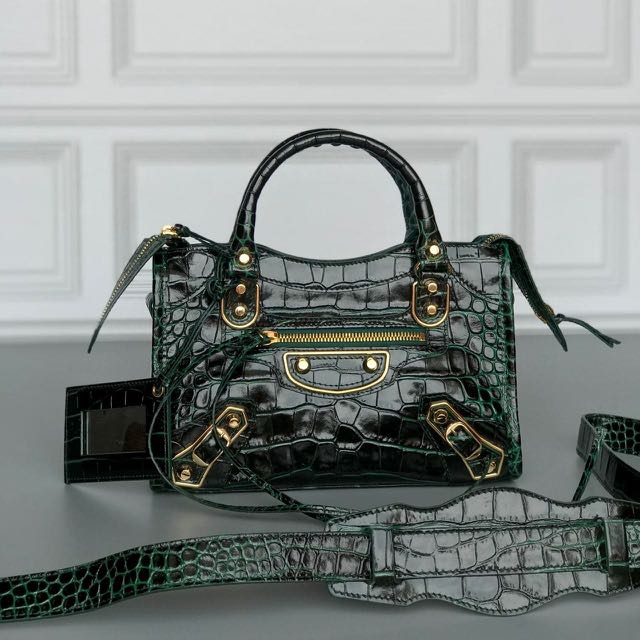 Balenciaga mini sales city croco