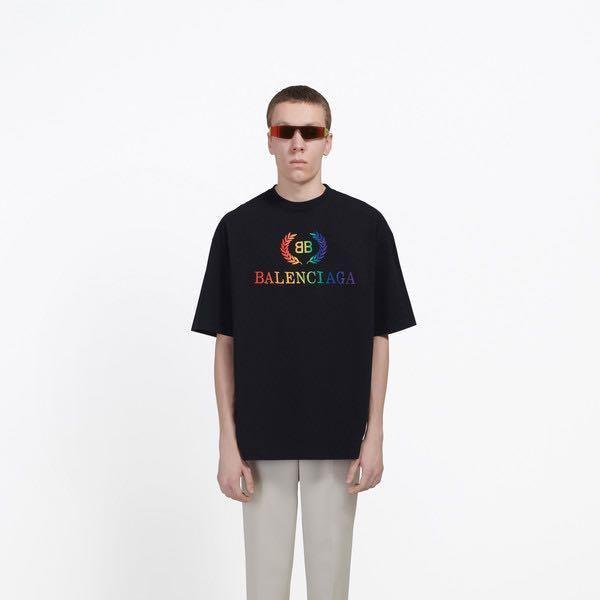 Balenciaga t discount shirt rainbow