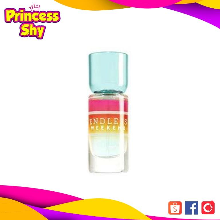 Bath & Body Works Eau de Parfum Endless Weekend mini 7ml BBW parfum Endless Weekend (Category: Fragrance & Deodorants) located in San Juan City. Submitted by princessshyph (Listing ID 208957354, Image 1). Description: FRAGRANCE An exhilarating blend of raspberry lychee sorbet, sun-kissed magnolia and vanilla sandalwood. mini size 7ML fits in any purse measures 3 inches tall Eau de Parfum - longer lasting than the regular fragrance mist.
