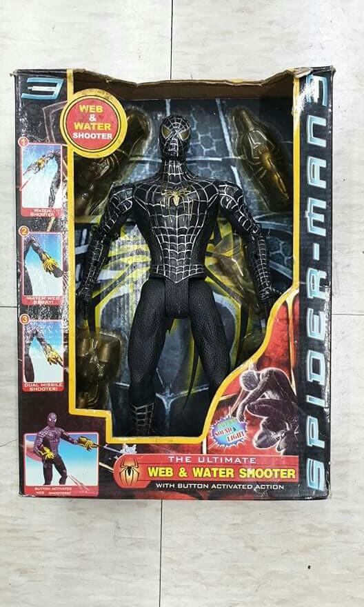 Black spiderman action figure, Hobbies & Toys, Toys & Games on Carousell