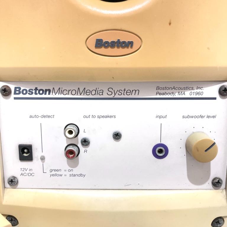 Boston Acoustics 2.1 MicroMedia Sound System, Audio, Soundbars ...