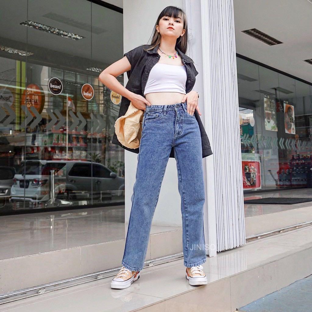 Boyfriend Jeans by Jiniso, Fesyen 