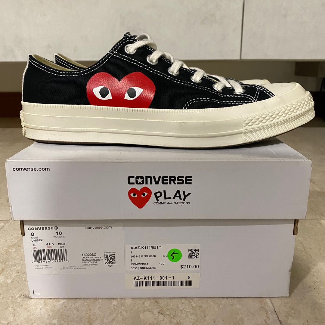 Cdg converse black low store