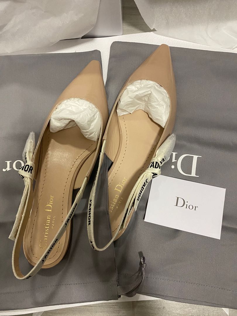 dior nude slingback