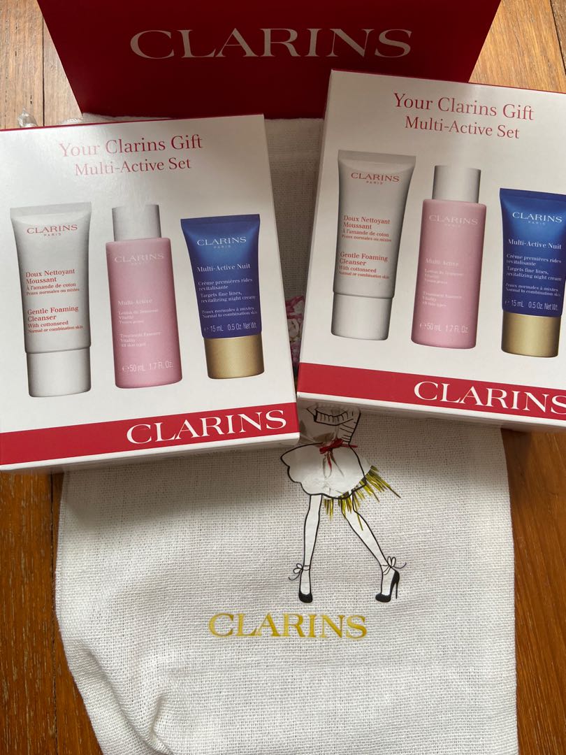 clarins multi active set