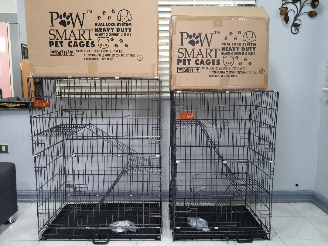 Collapsible shop cat cage