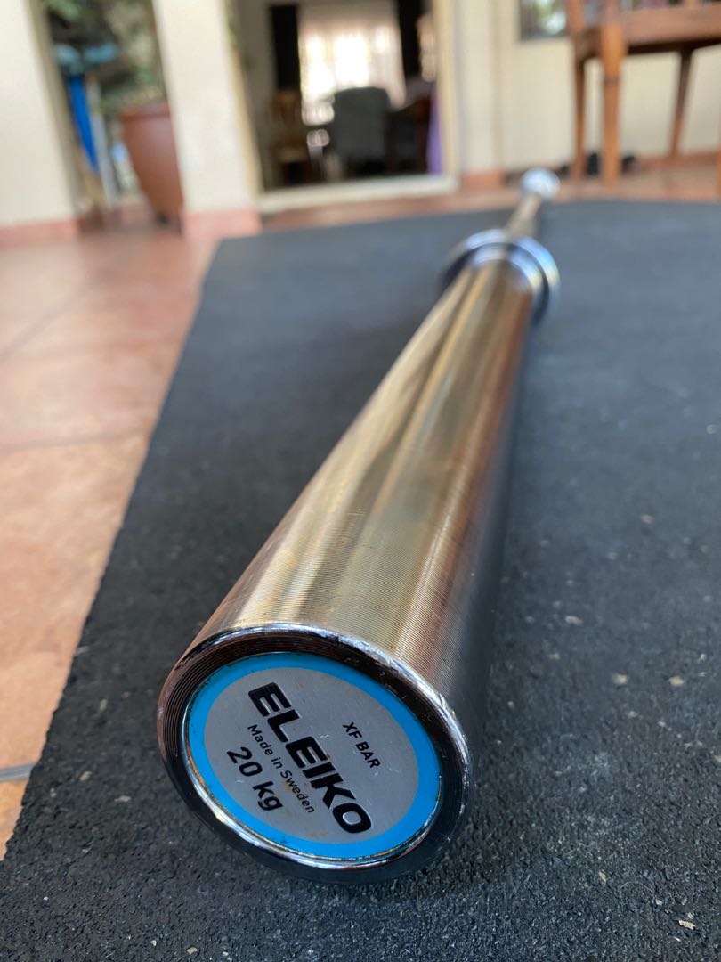 Eleiko Barbell xf bar 20kg, Sports Equipment, Exercise & Fitness, Weights &  Dumbells on Carousell