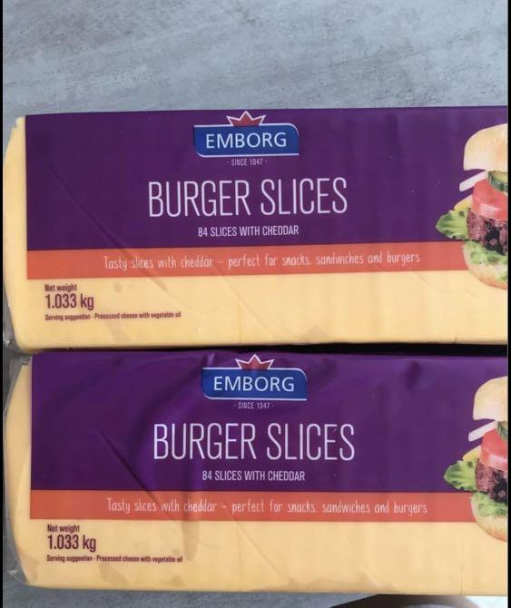 Cheddar Burger Slices, Food & Drinks, Fresh Produce on Carousell