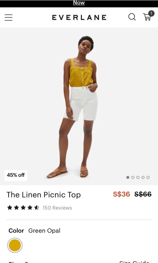 Everlane Picnic Linen Top, Women's 
