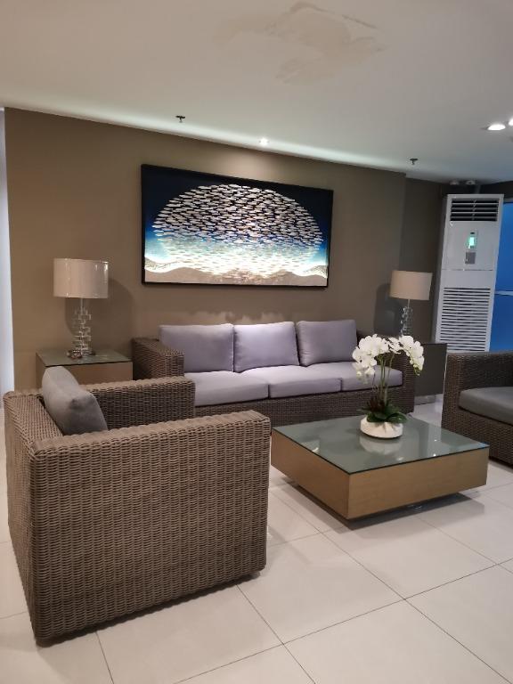 Furnished Condo in MOA Pasay (Category: Apartments & Condos) located in Manila. Submitted by erwinfrancisco (Listing ID 1063021683, Image 1). Description: Fully furnished condo unit with 24 sq. m. floor area, 11th floor with view of swimming pools. This unit is equipped with aircon, cooking unit with range hood, refrigerator, shower heater, automatic washing machine, microwave and TV. 2mos security deposit, 1mo advance. Rent inclusive of Associat