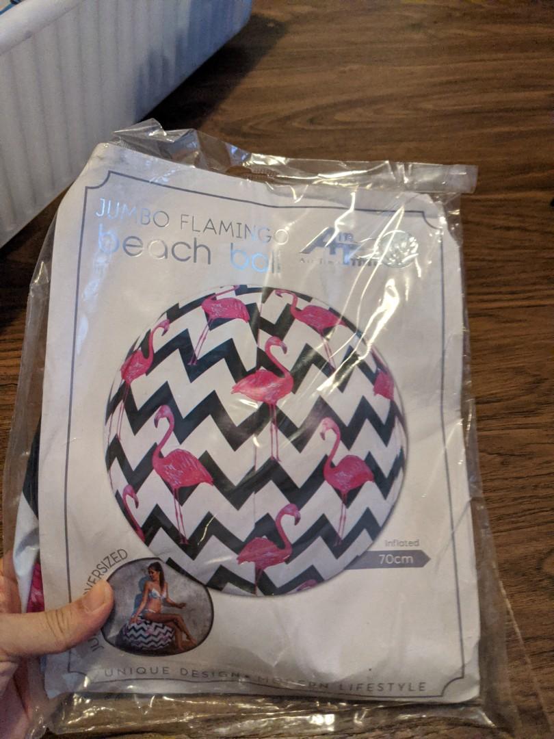 flamingo beach ball