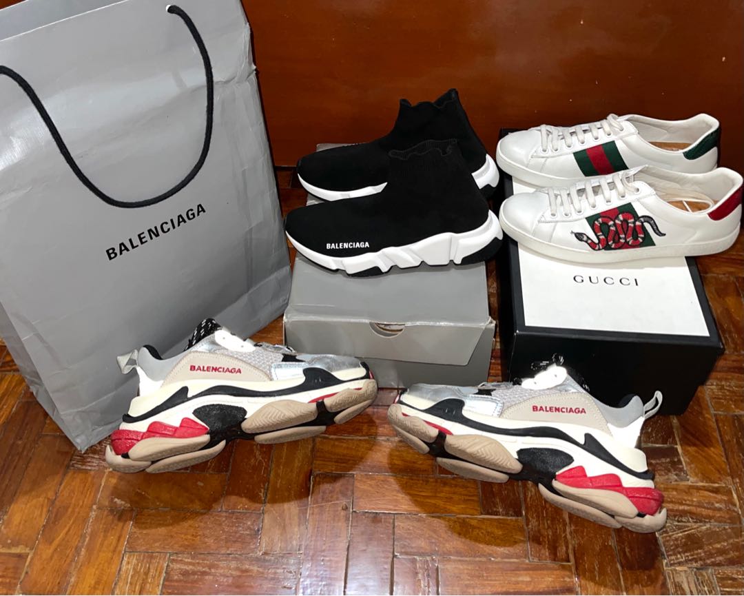 Gucci sneakers Balenciaga shoes, Men's Fashion, Footwear, Sneakers on  Carousell