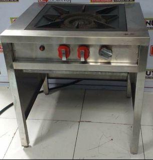 Heavy duty stainless single burner gas stove