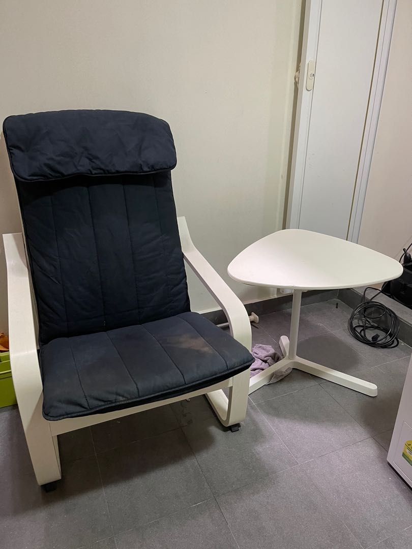 IKEA Armchair & table, Furniture, Tables & Chairs on Carousell