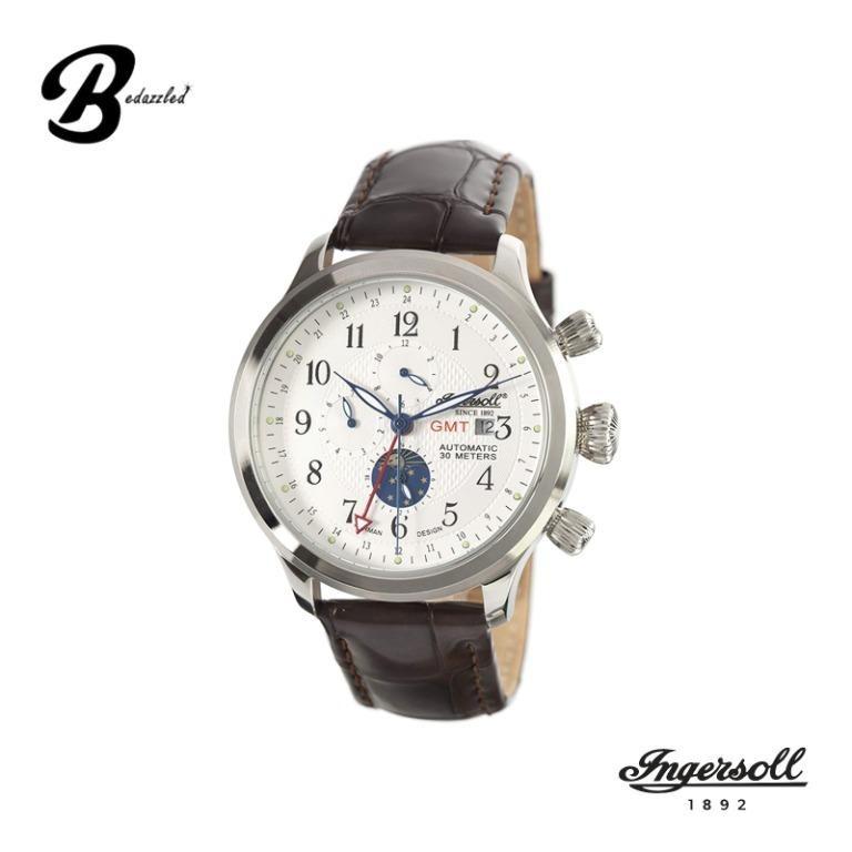 Ingersoll Mens Automatic IN6108WH Bighorn GMT Collection Watch