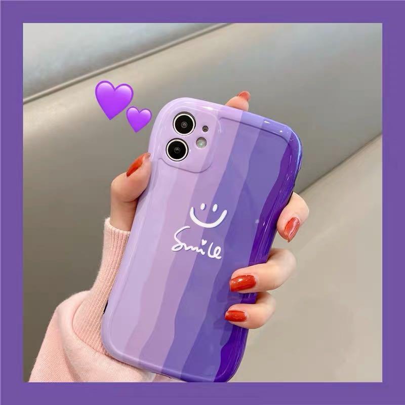 紫色笑面iphone 12 Iphone 11 X Xr Xs Max手機殼case Pro Max Pro Mini 手提電話 手機 Iphone Iphone 12 系列 Carousell