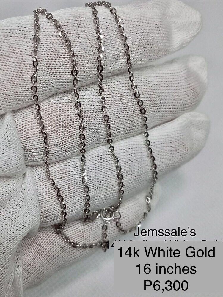 white gold necklaces for sale