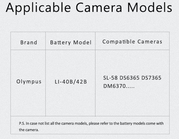 [KingMa] Camera Battery for Olympus LI-40B / LI-42B Lithium-ion Battery for Olympus Camera - Li40 / LI42B and more62863065725186113
