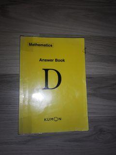 Kumon Maths Answer Books (B & D), Books & Stationery, Textbooks