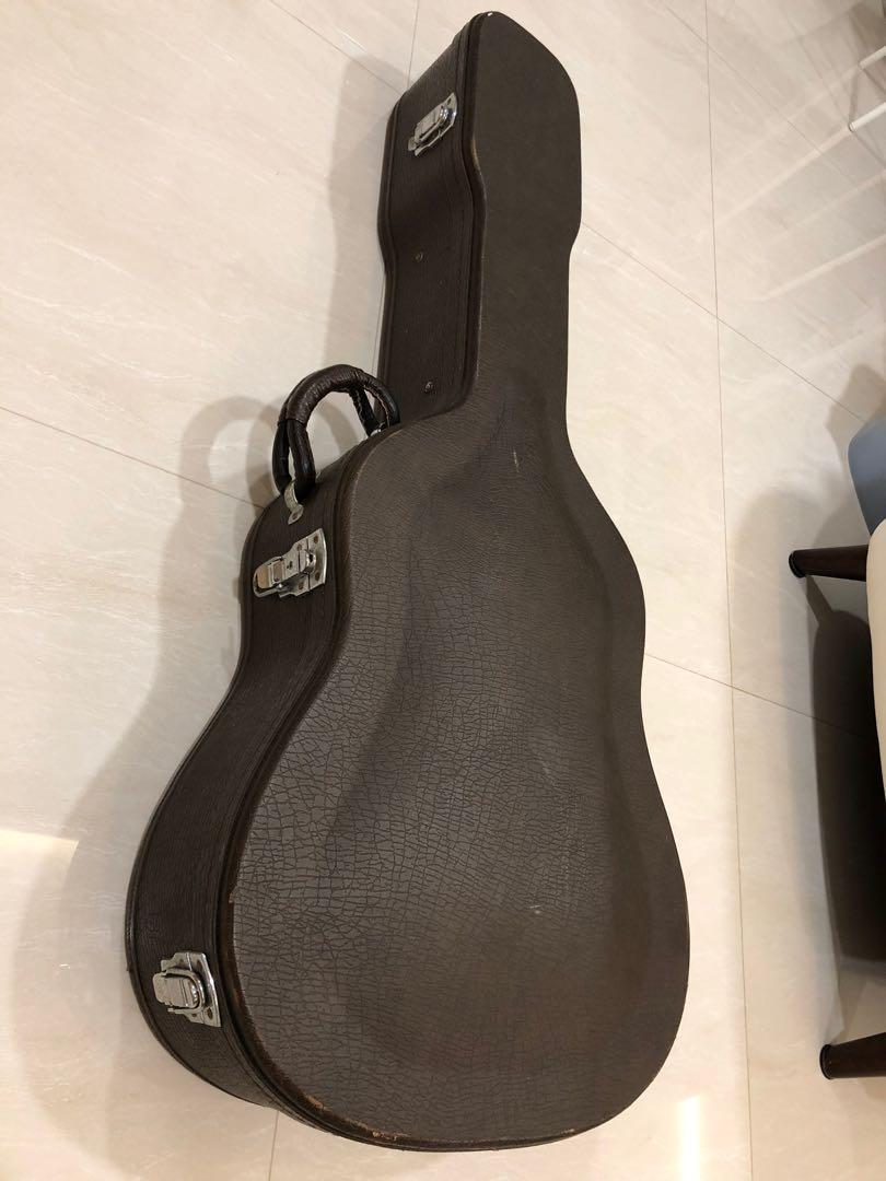 Leather acoustic guitar case 2025