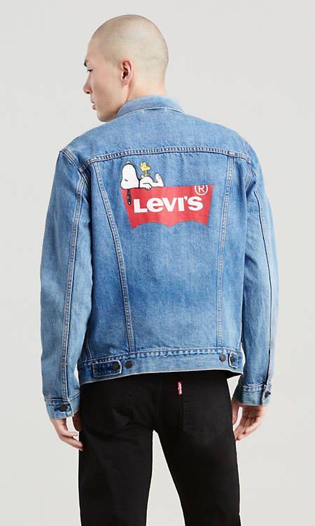 Levi's x PeanutsTrucker Jacket, Men's Fashion, Coats, Jackets and Outerwear  on Carousell