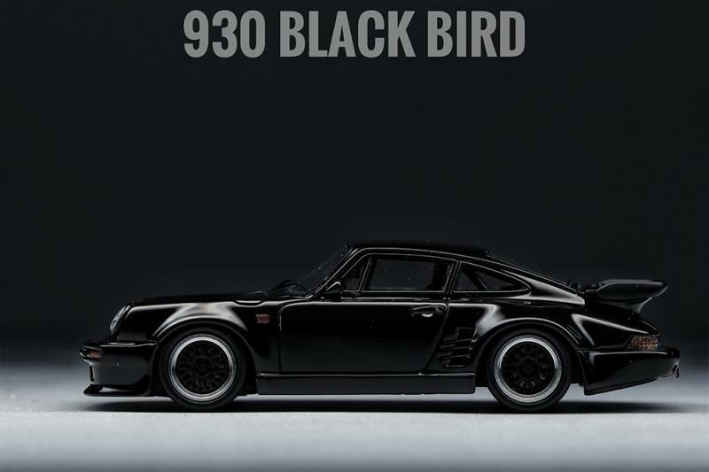 LJM 1:64樹脂模型，新車型! 911 930 Turbo 灣岸Black Bird 黑鳥改裝版 