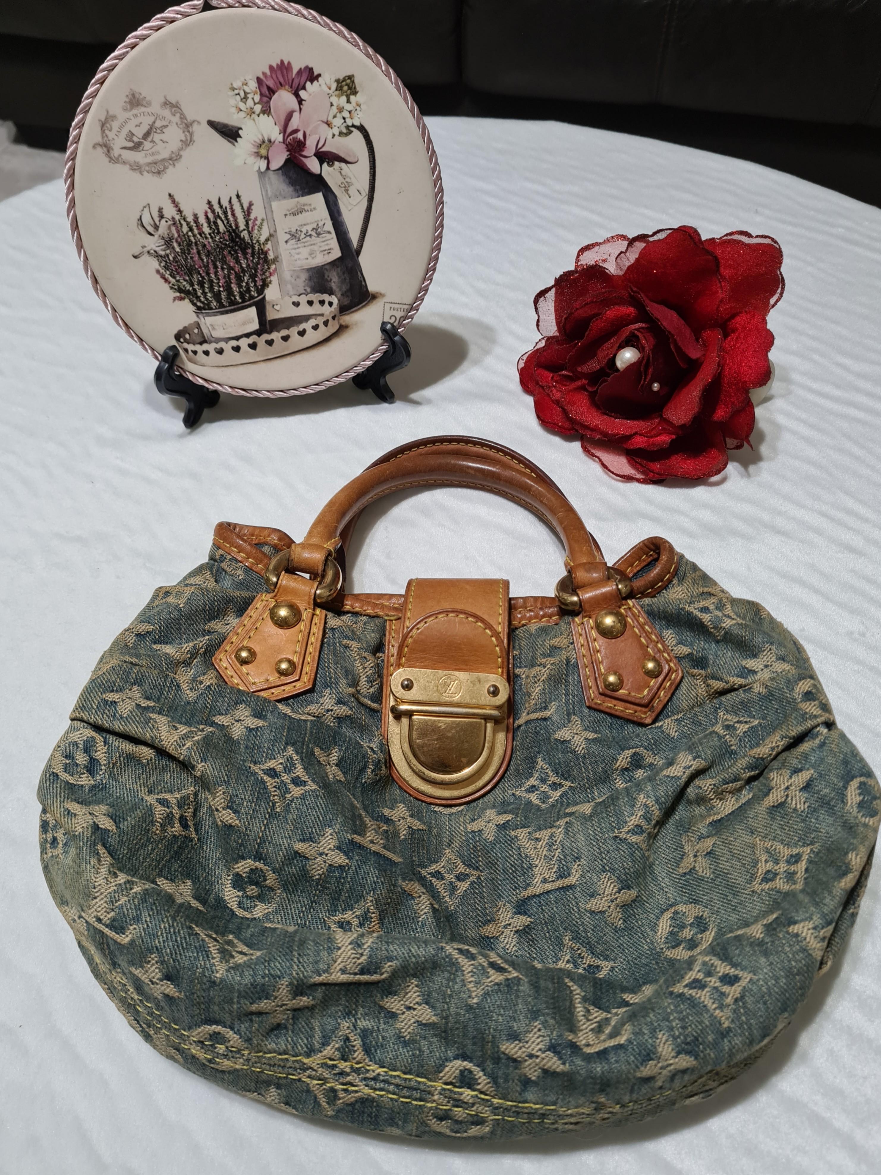 Louis Vuitton LV Vintage Pleaty Denim Shoulder Bag, Luxury, Bags & Wallets  on Carousell