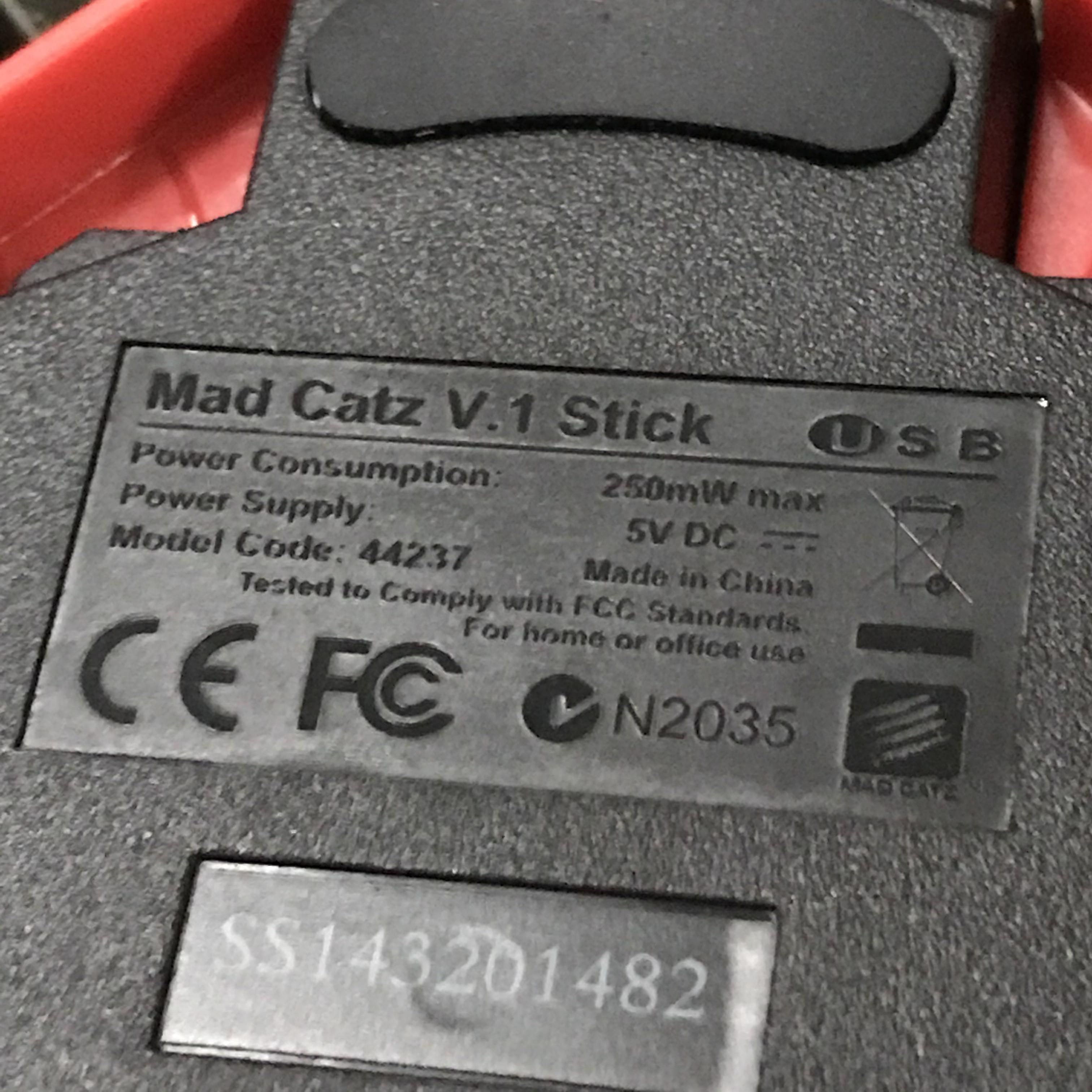 Mad Catz V.1 Cyborg Stick (USB) for PC Computer Game Controller Joy ...