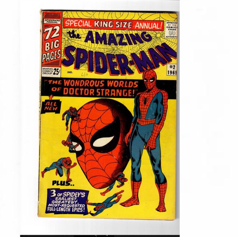 Marvel Comics Amazing Spider-man Annual #2 (1965) Silver Age Key FN+  Wonderous World of Dr Strange HOT!!! 1st Team-Up, Hobbies &amp; Toys,  Memorabilia &amp; Collectibles, Vintage Collectibles on Carousell