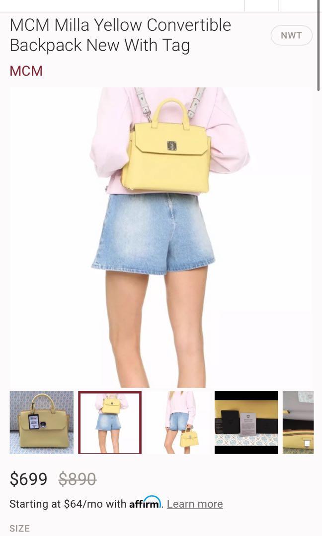 MCM convertible handbag backpack Luxury Bags Wallets on
