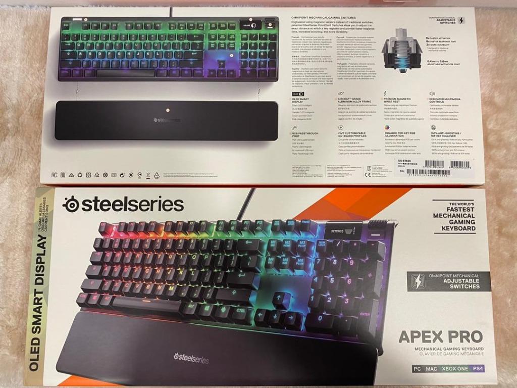 1 Year Warranty Steelseries Apex Pro Rgb Gaming Keyboard With Oled Smart Display Electronics Computer Parts Accessories On Carousell