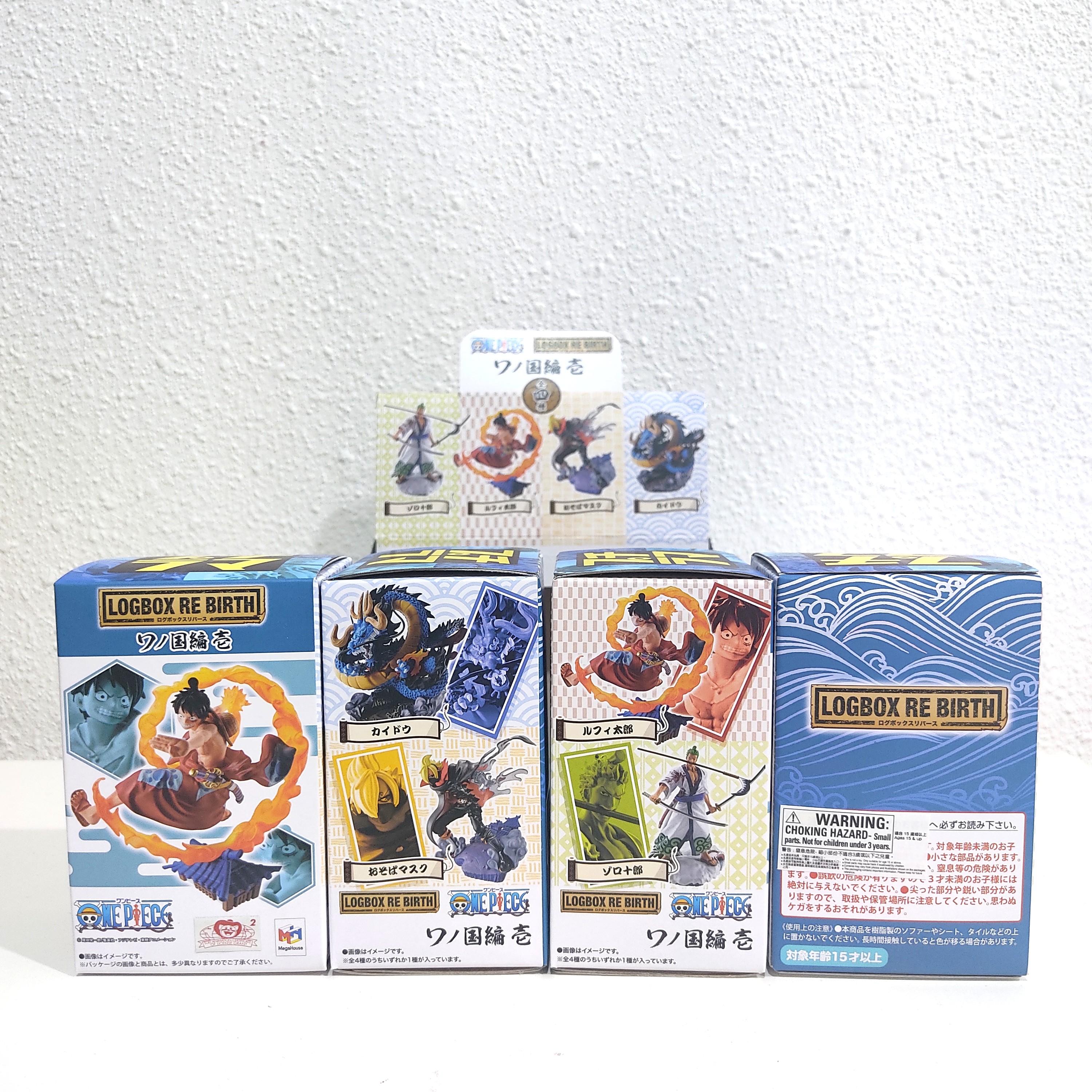 Megahouse One Piece Logbox Re Birth Wano Kuni Hen Ichi Figure 4in1 Series 海贼王 和之国篇 4合1全套 Toys Games Action Figures Collectibles On Carousell