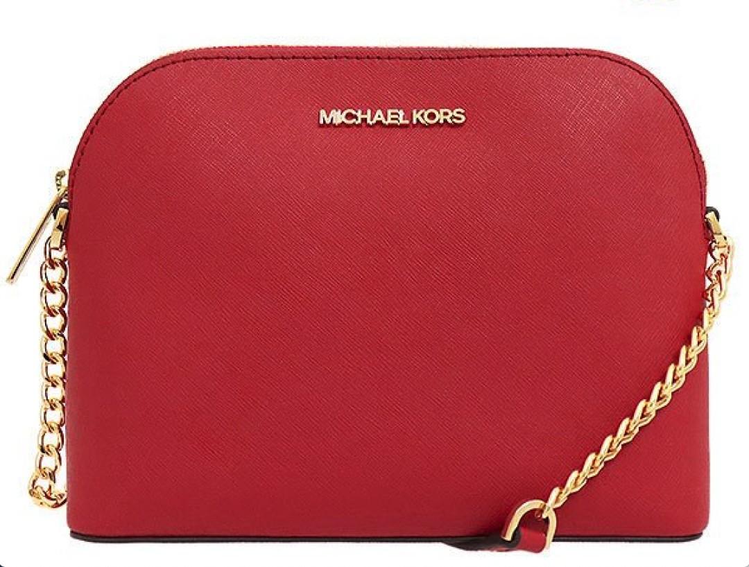 MICHAEL Michael Kors Light Pink Leather Cindy Dome Crossbody Bag MICHAEL  Michael Kors