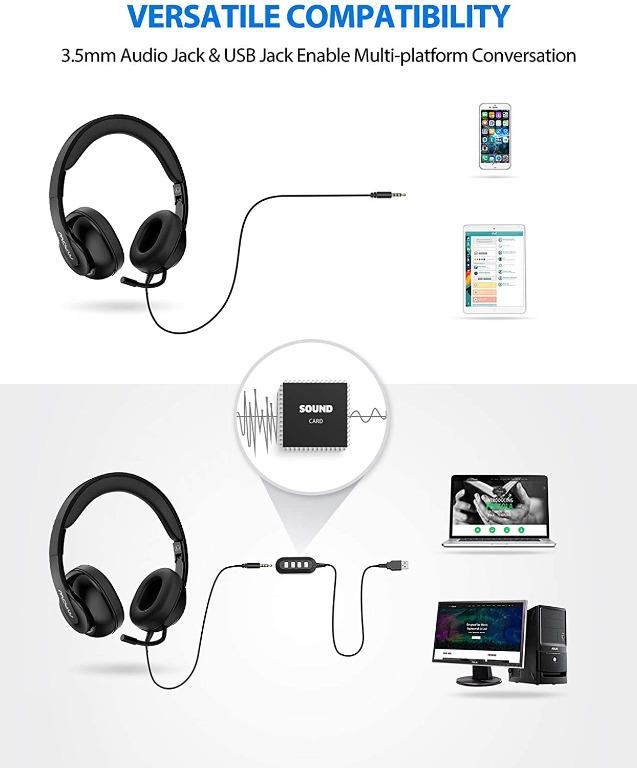 headset with jack and usb
