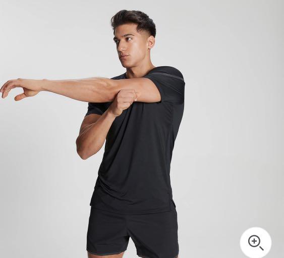 MYprotein Velocity Short Sleeve T-Shirt Black Regular fit t