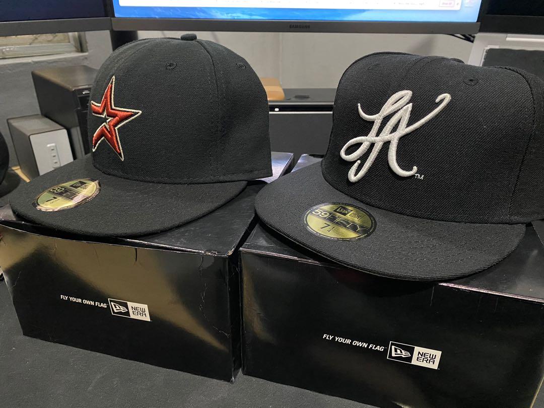 New Era La Script Size 71 4 Astros On Field Hat Size 73 8 Men S Fashion Watches Accessories Caps Hats On Carousell