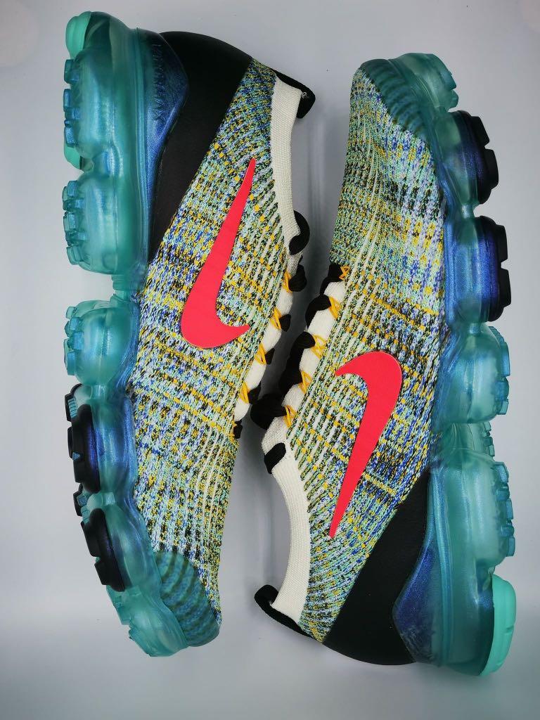 Nike air vapormax flyknit 3 turquoise size 10us, Men's Fashion, Footwear,  Sneakers on Carousell