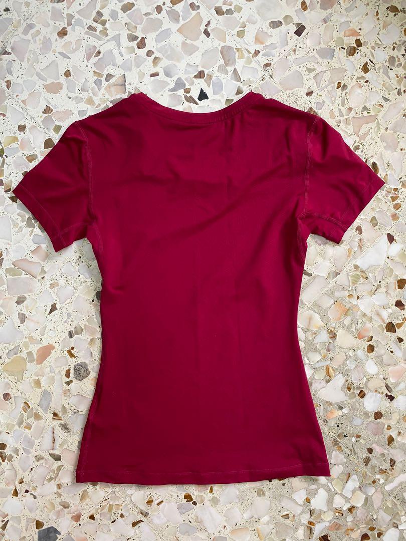 nike red gym top